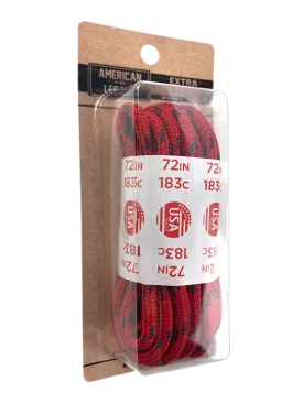 American Legacy ® Extra Heavy Duty Tactical Boot Laces | Red/Black