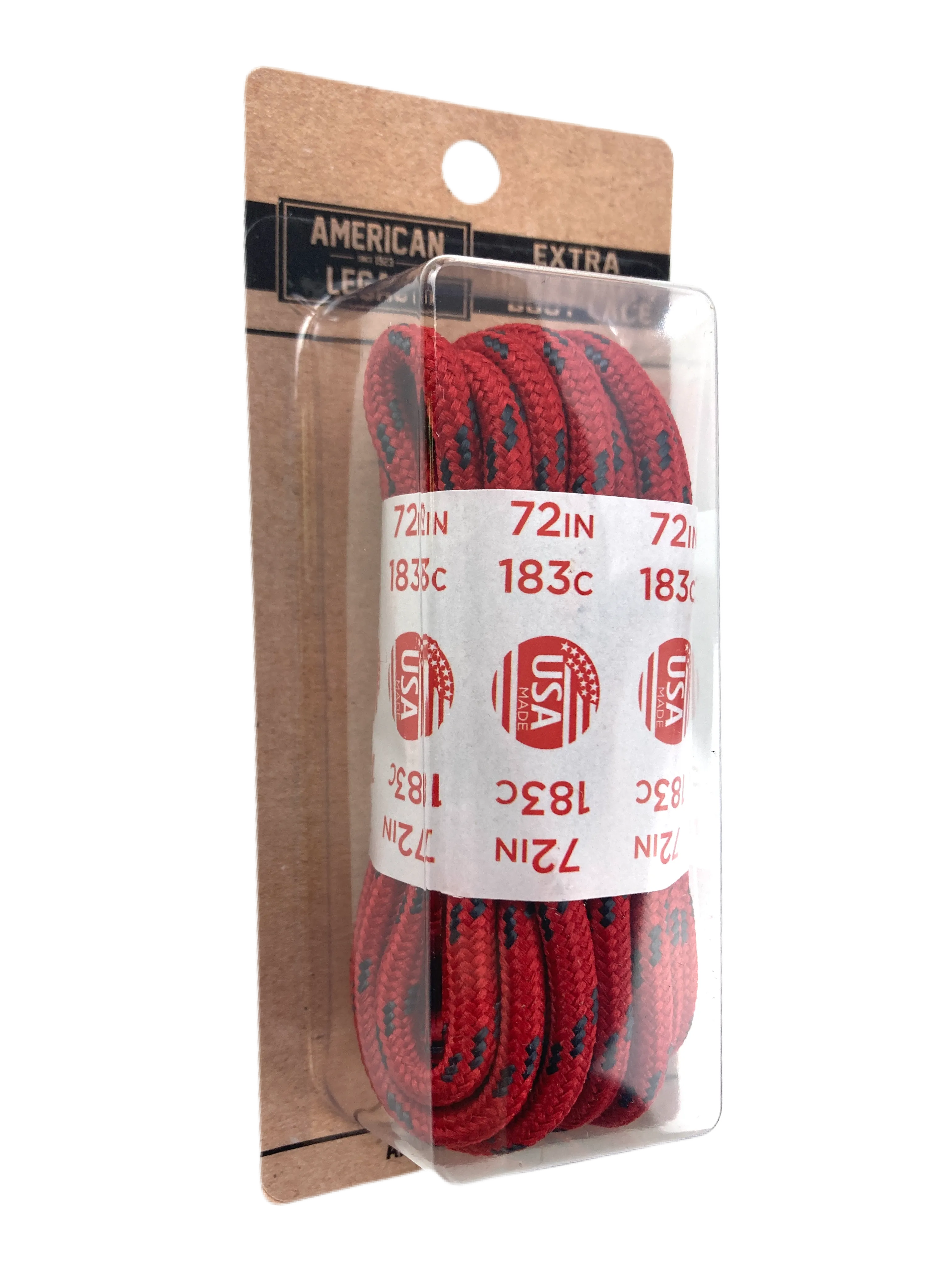 American Legacy ® Extra Heavy Duty Tactical Boot Laces | Red/Black