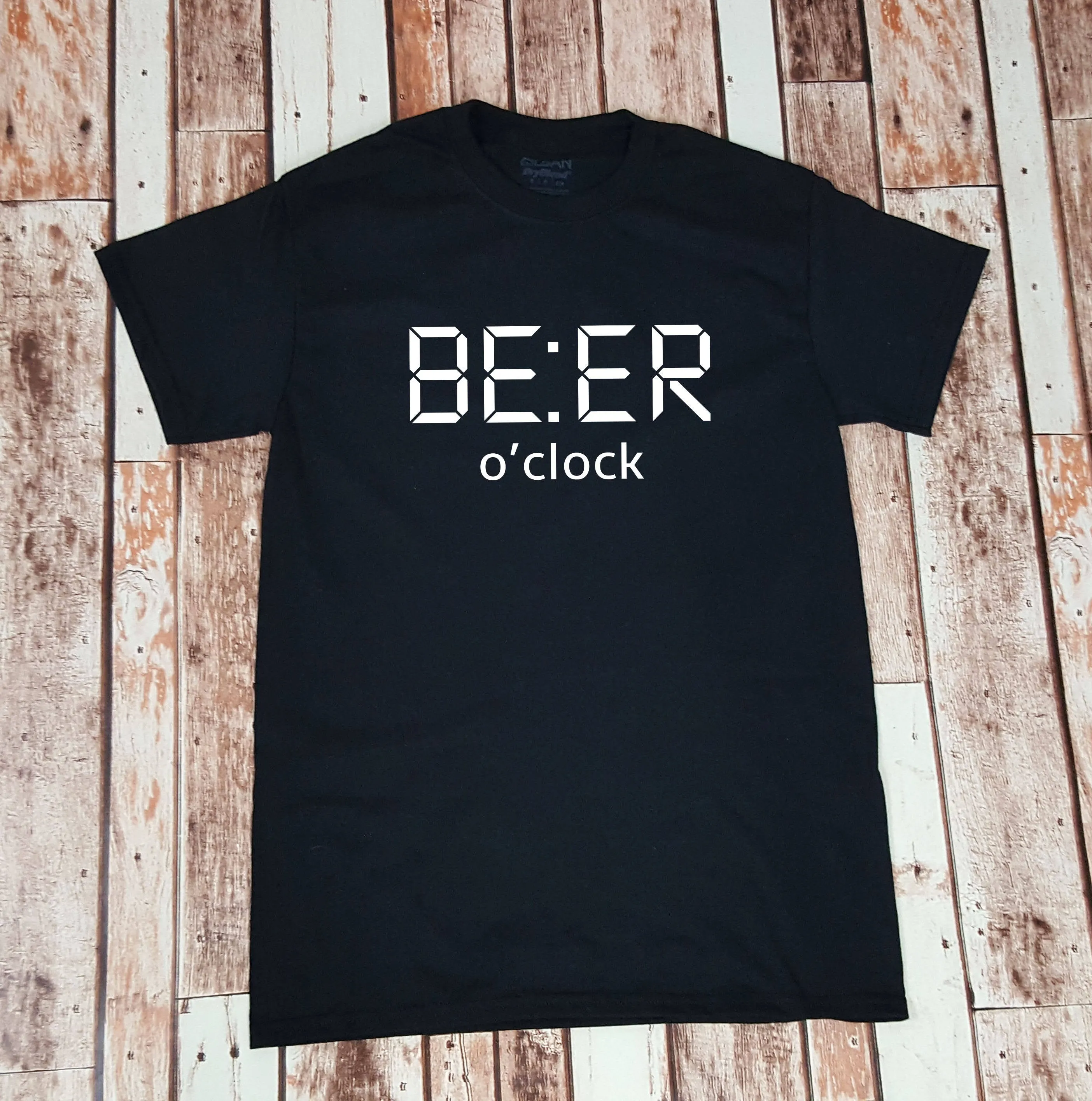 BEER O'CLOCK t-shirt - Beer Lover - Shirt for Him - Gift for Him - Funny Drinking Shirt