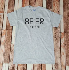 BEER O'CLOCK t-shirt - Beer Lover - Shirt for Him - Gift for Him - Funny Drinking Shirt