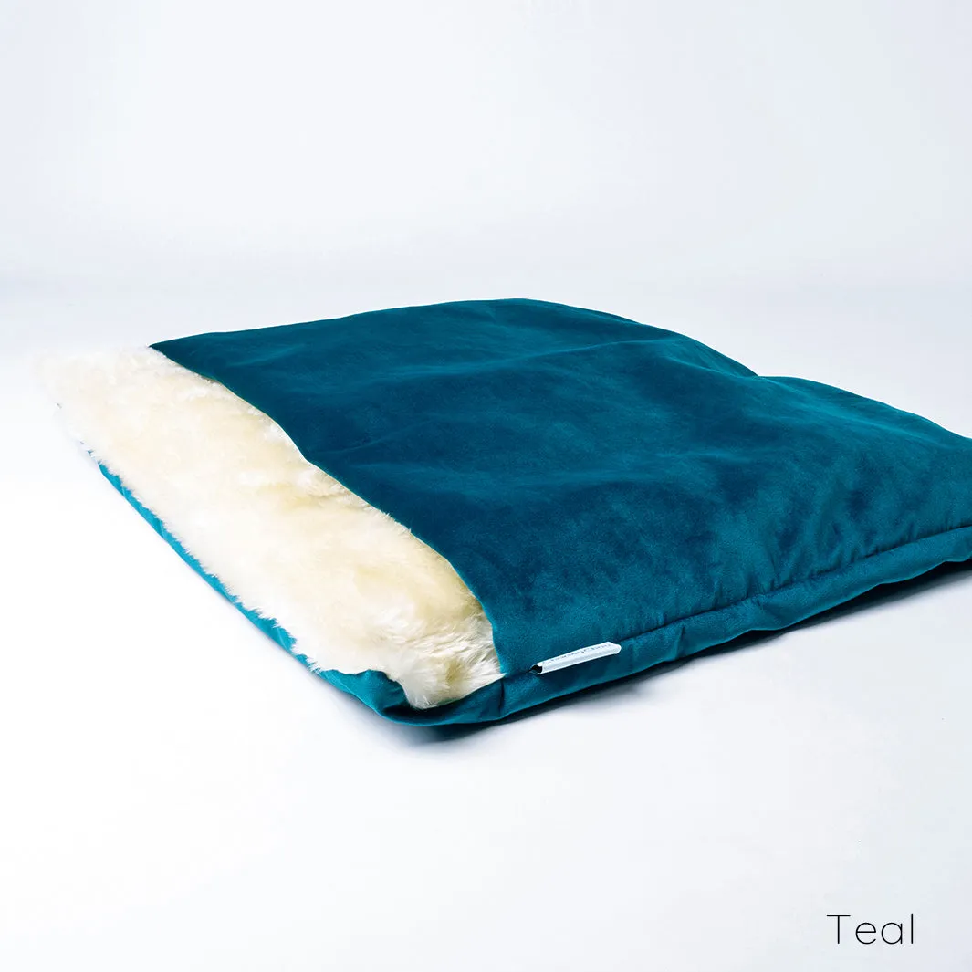 Burrow Bag Dog Bed in Velour