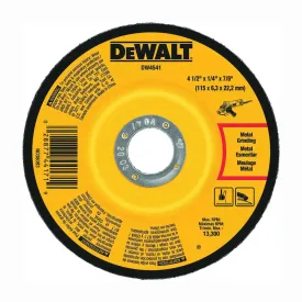 DeWalt 4-1/2" x 1/4" x 7/8" Depressed Center Metal Grinding Wheels - 25 Qty