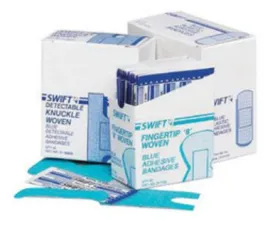 High Visibility Blue Woven Strip Adhesive Bandage 1" X 3" | 100 Per Box