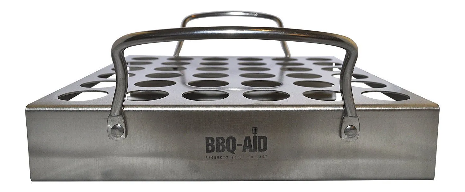 Jalapeno Grill Rack for your Barbecue or Oven (Works Well with other Peppers and Chicken Legs / Wings) - By BBQ - Aid