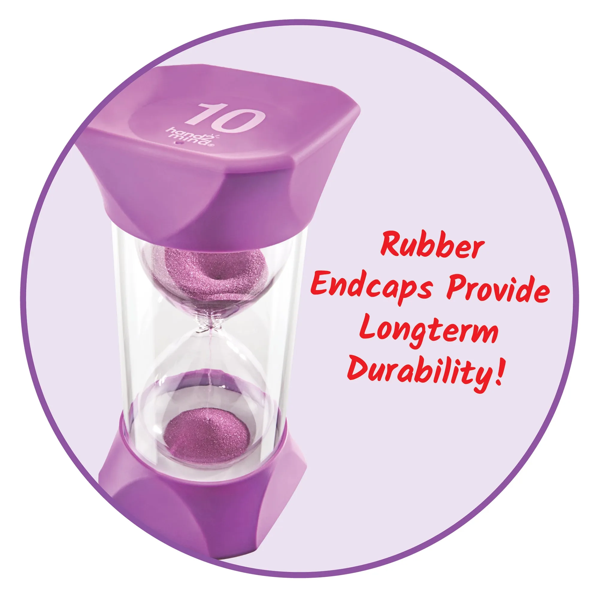 Jumbo Sand Timer Purple: 10 Minute Timer