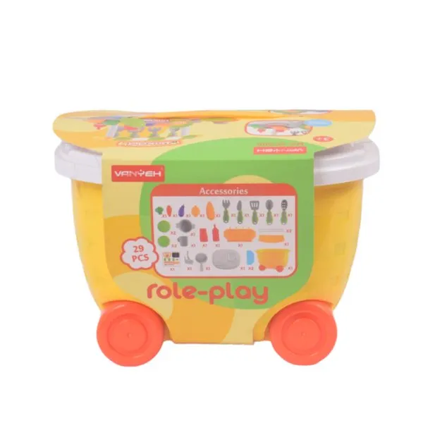 Kitchen Ser Roleplay Trolley | 29 Pcs