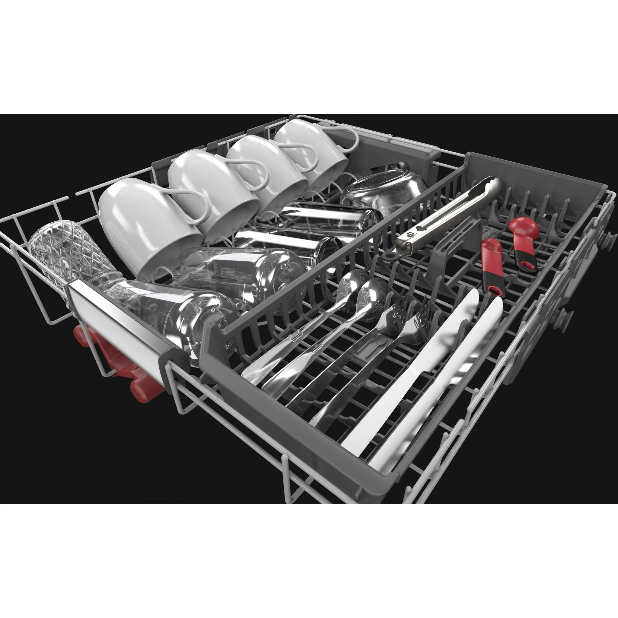 KitchenAid  44 dBA Dishwasher in PrintShield Finish with FreeFlex Third Rack (KDFM404KBS)