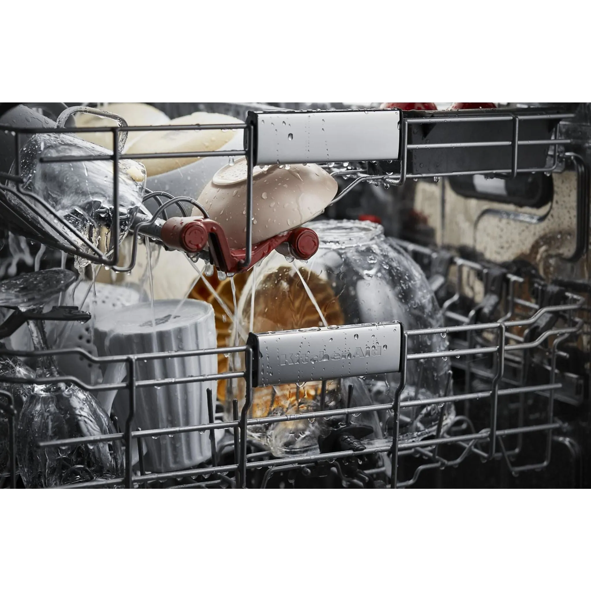 KitchenAid  44 dBA Dishwasher in PrintShield Finish with FreeFlex Third Rack (KDFM404KBS)