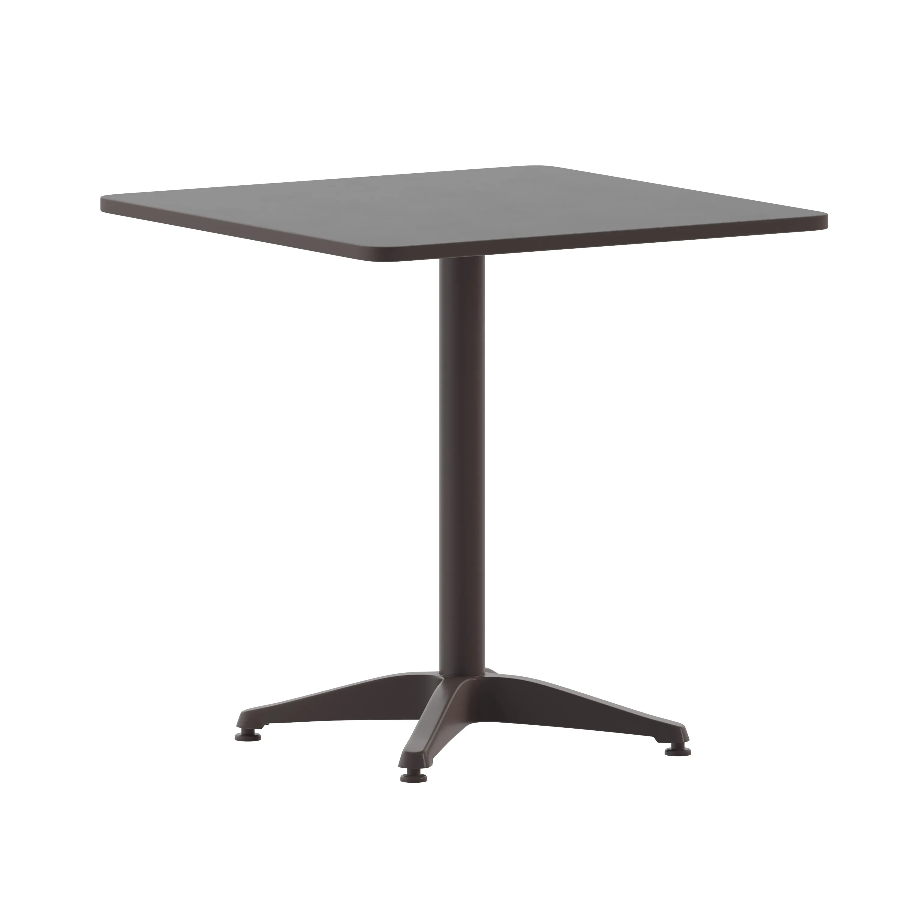 Mellie 27.5'' Square Aluminum Indoor-Outdoor Table with Base