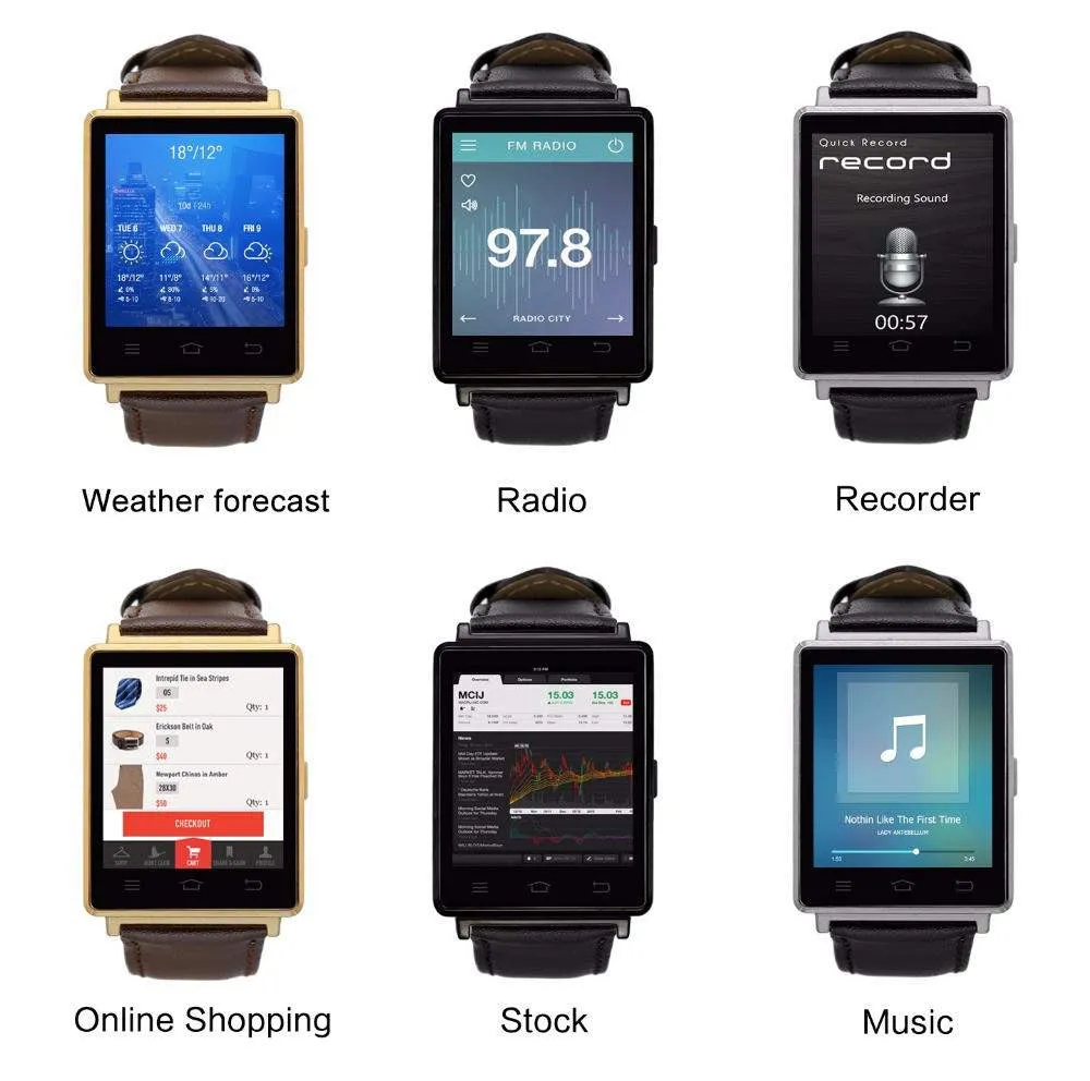 mtk6580 Smart Watch No.1 D6 Android 5.1 Wear WiFi GPS