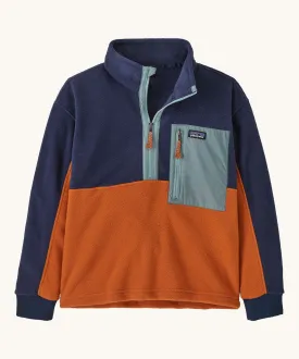 Patagonia Kids Microdini 1/2 Zip Fleece Top Redtail Rust