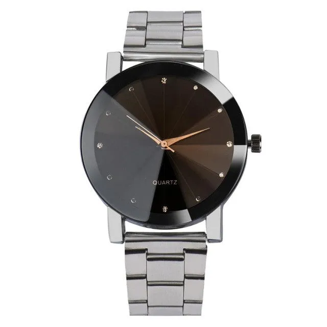 Quartz Luxury fashion Stainless Steel Wrist Watch