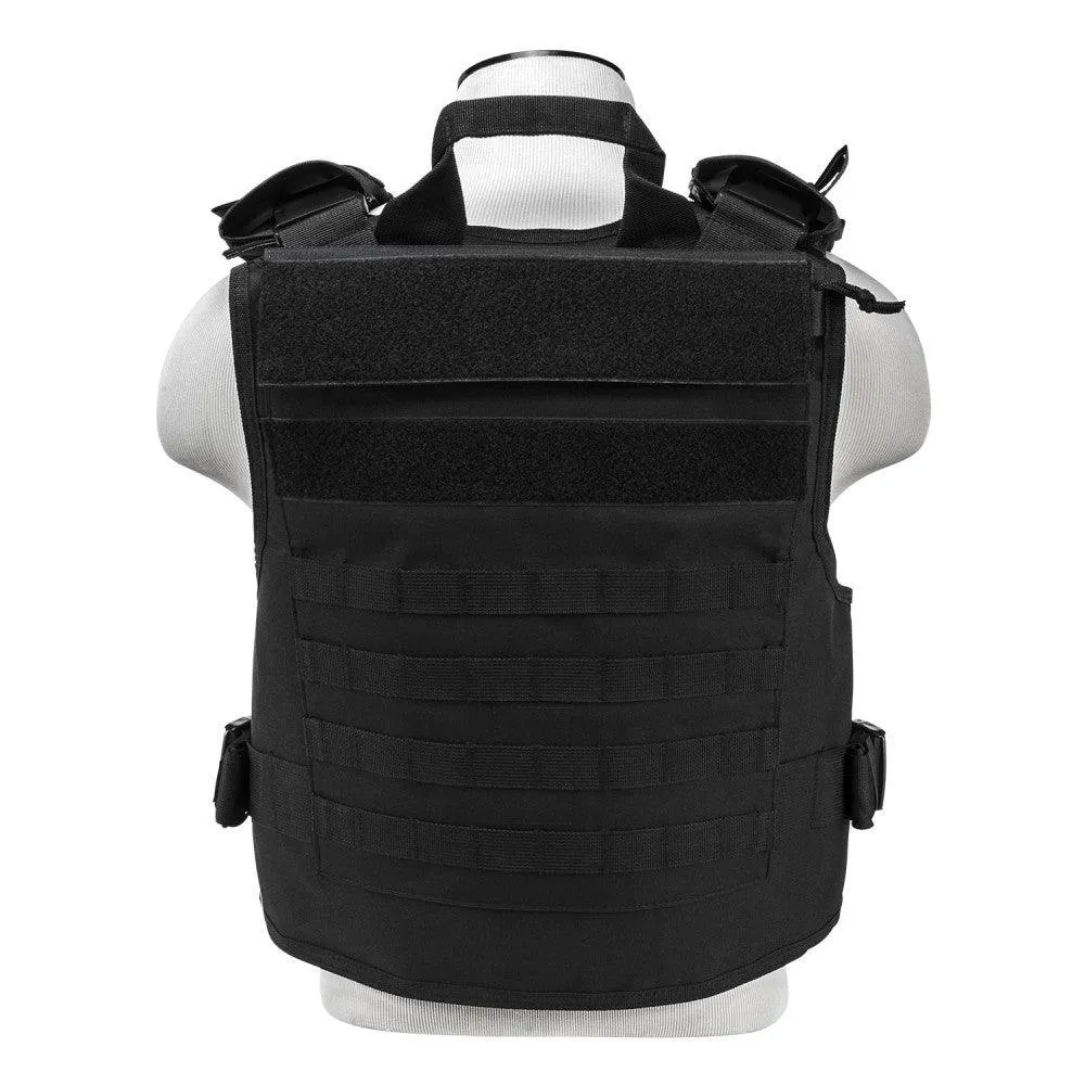 Vism Plate Carrier w/External Pockets Med - 2 XL - Black